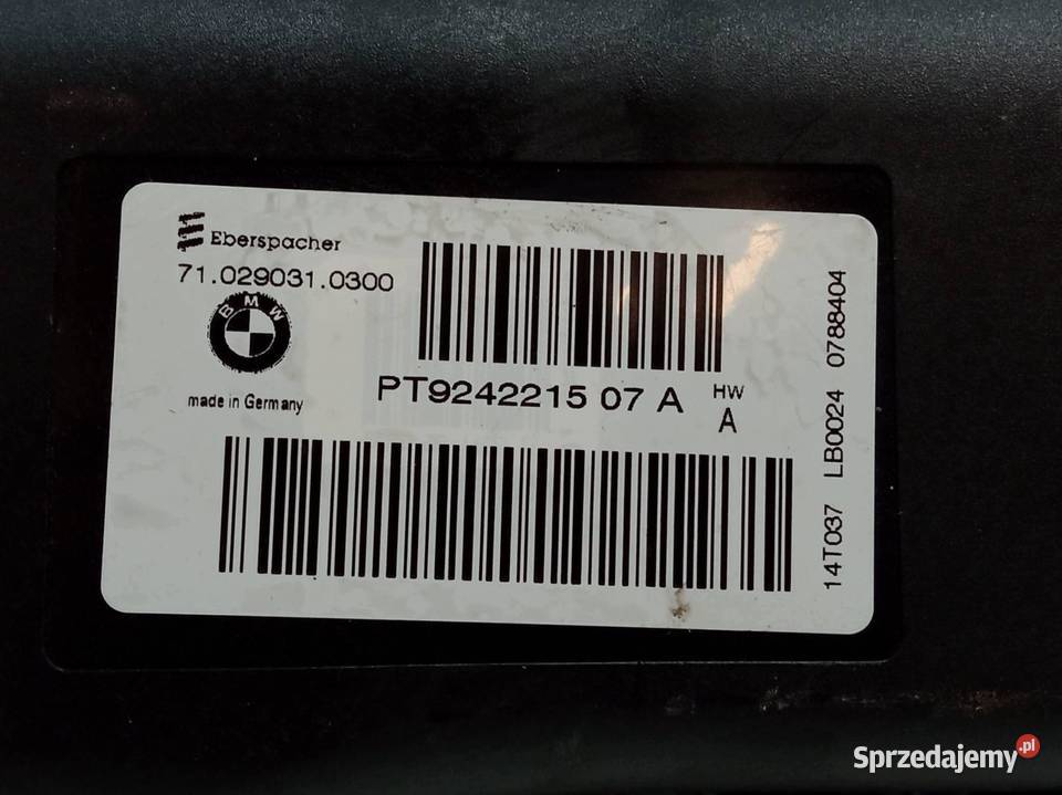 KANAŁ POWIETRZA PODŁOGI NAGRZEWNICY 9242215 Bmw