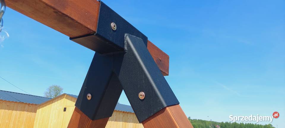 2x Gruby łącznik do huśtawki 100x100x3 metalowy