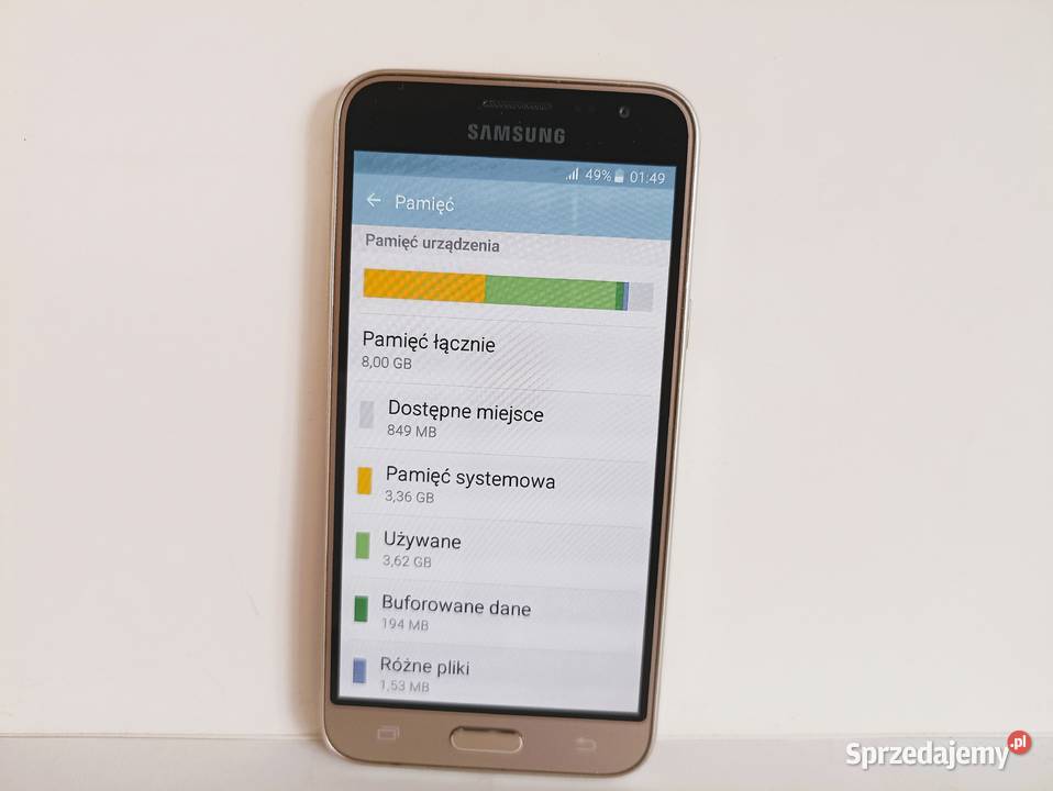 Zestaw smartphone Samsung Galaxy J3 2016 stan