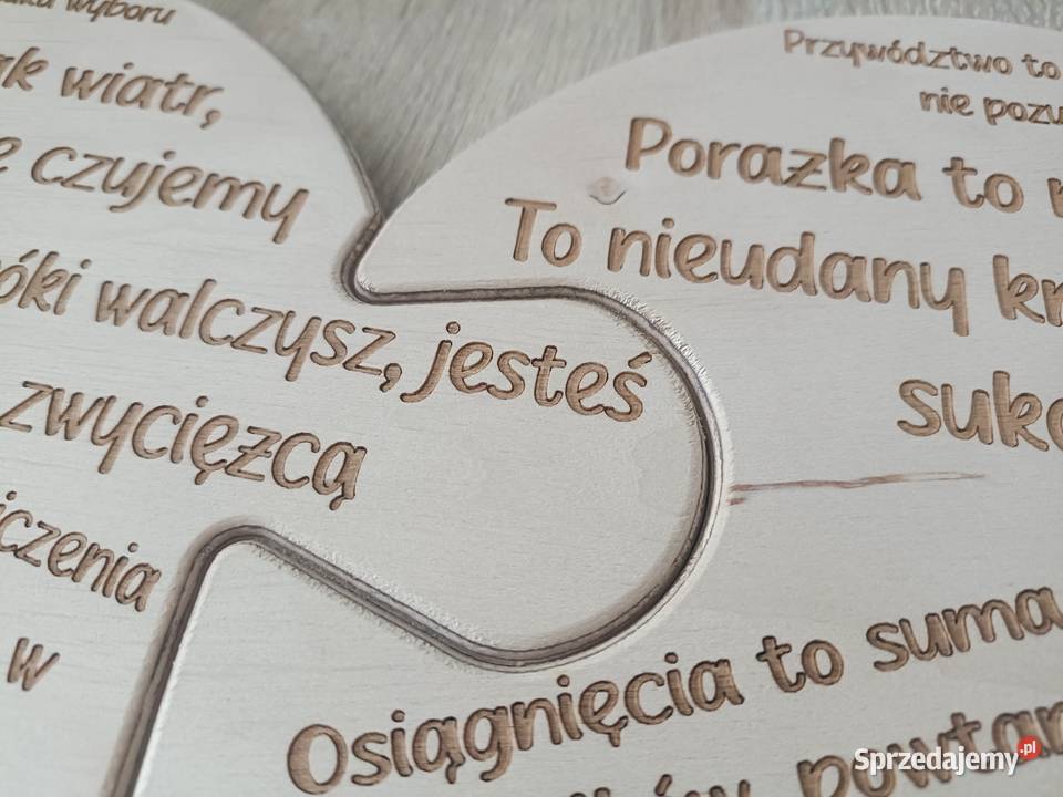 Drewniana dekoracja w kształcie serca pomorskie Kwidzyn