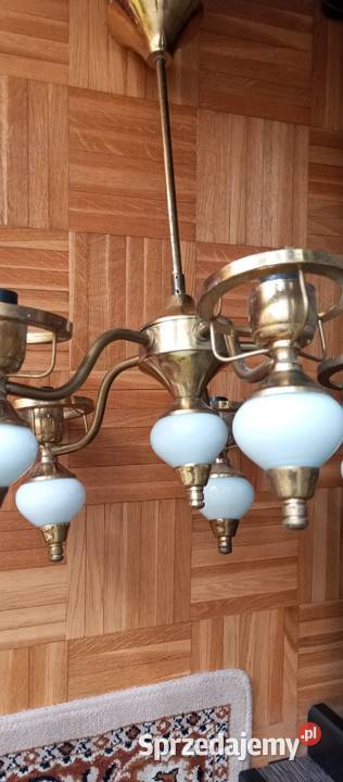 Żyrandol mosiężny 5 punktowy podlaskie Białystok
