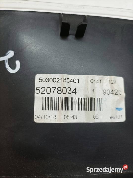 LICZNIK 52078034 14 B Fiat Fiorino III 2007 Rok produkcji 2019