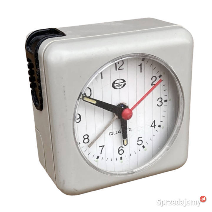 Mały szary budzik elektryczny Elite Niemcy lata Warszawa