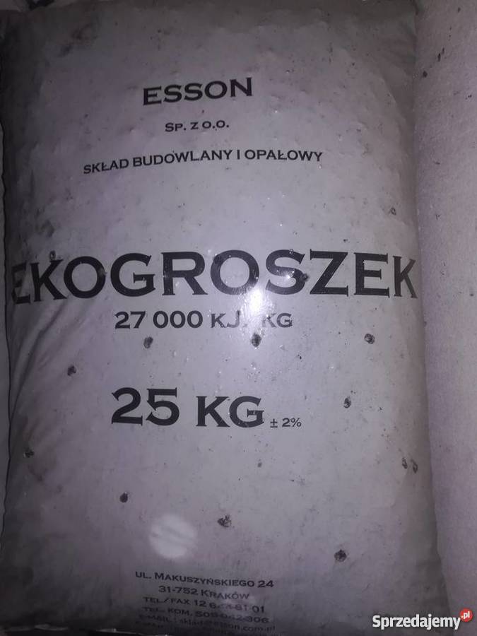 Ekogroszek 575 23 worki 25 Kraków