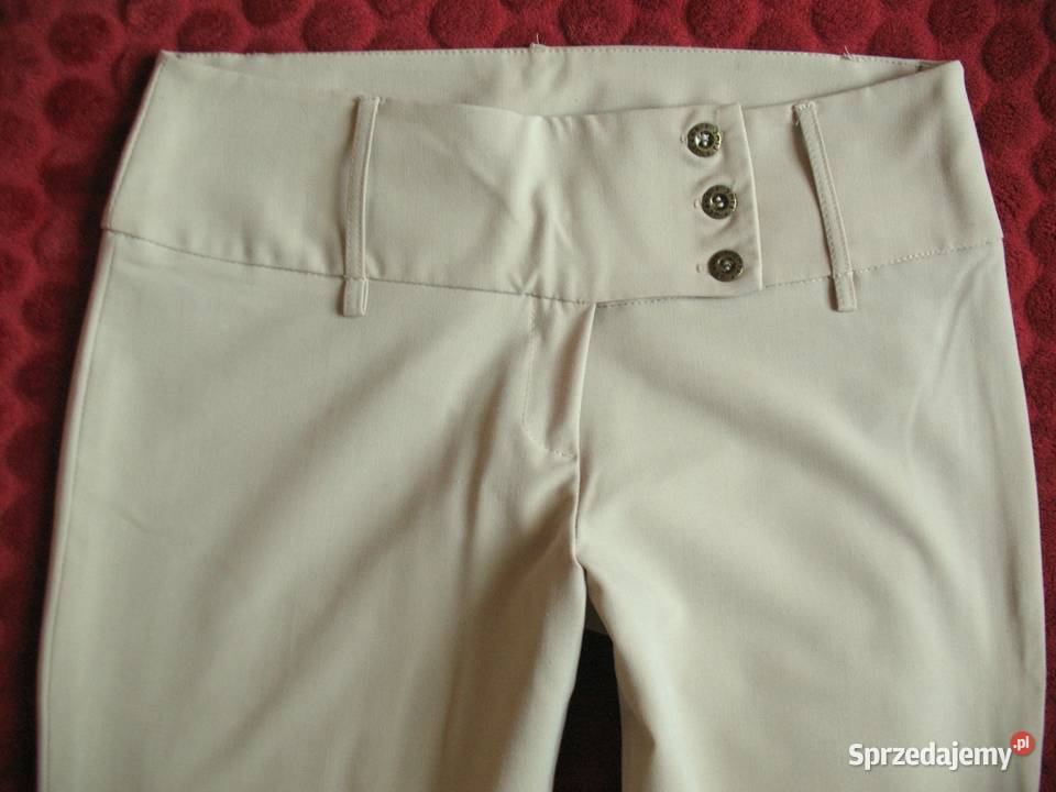 Spodnie Paris 38 M biodra 96 beżowe Siedlce