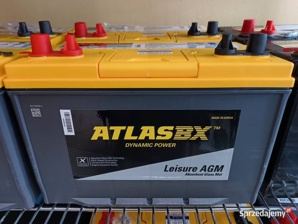 Akumulator ATLAS BX 90Ah 900ACA AGM Leisure L Części samochodowe Szczecin sprzedam