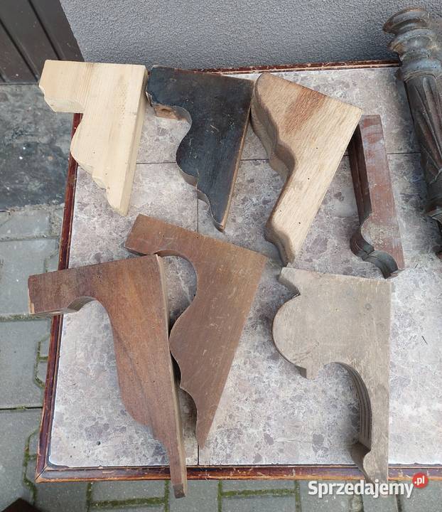 Drewniane elementy starych zegarów ślązak Tczew