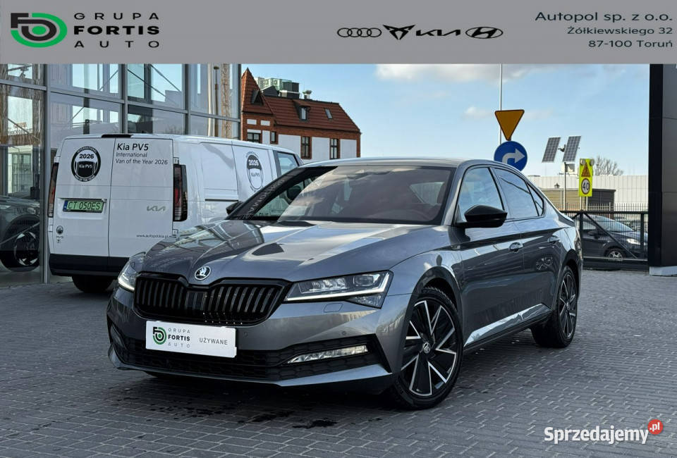 koda Superb SPORT LINE 20 TSI 190 DSGserwisowany asystent pasa ruchu Toruń sprzedam