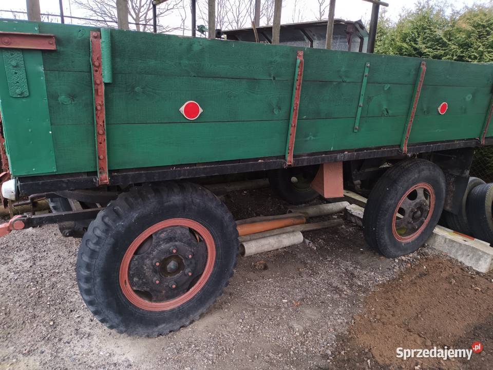 Przyczepa drewniana Części i osprzęt rolniczy Dobrosławiec sprzedam