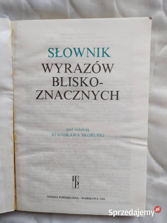 Słownik wyrazów bliskoznacznych Siedlce