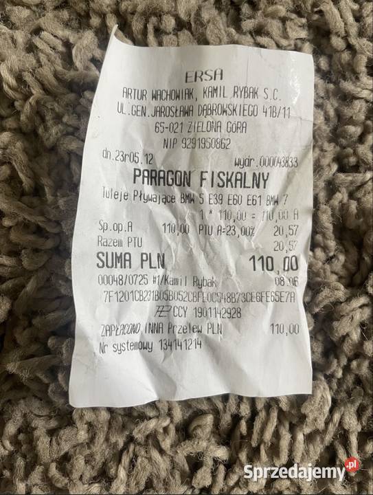Tuleje pływające do BMW serii 5 E39 E61 BMW Strzegom
