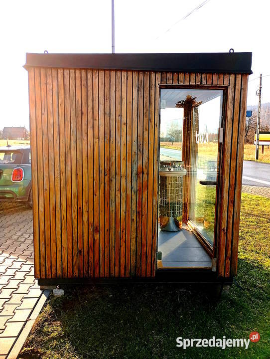 Sauna zewnętrzna elektryczna lamel OKAZJA Andrychów