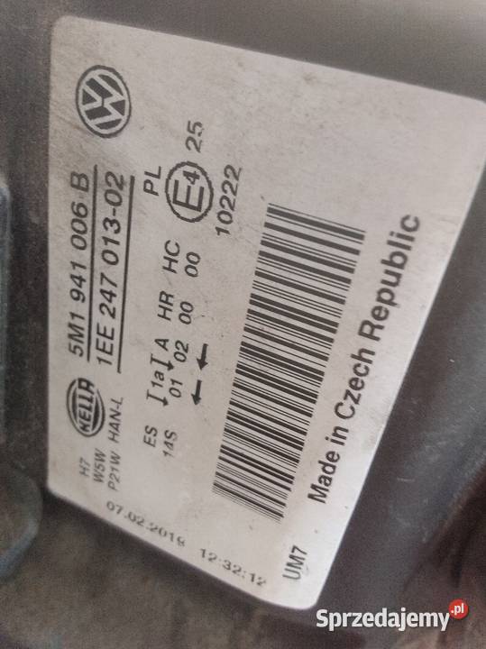 Reflektory przednie VW Golf 5 Plus Cewice