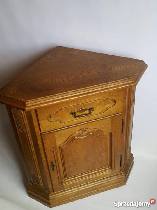 Komoda Swarzędz dębowa w komplecie ze stolikiem 52cm