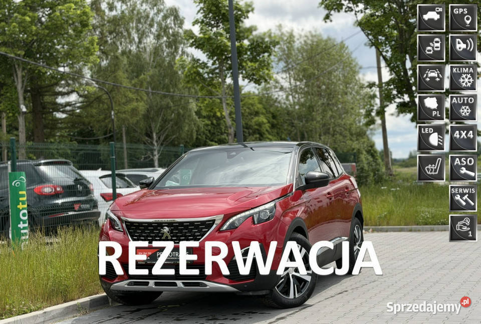 Peugeot 3008 12 131 LED GTLINE Nawigacja Kamera Mrągowo