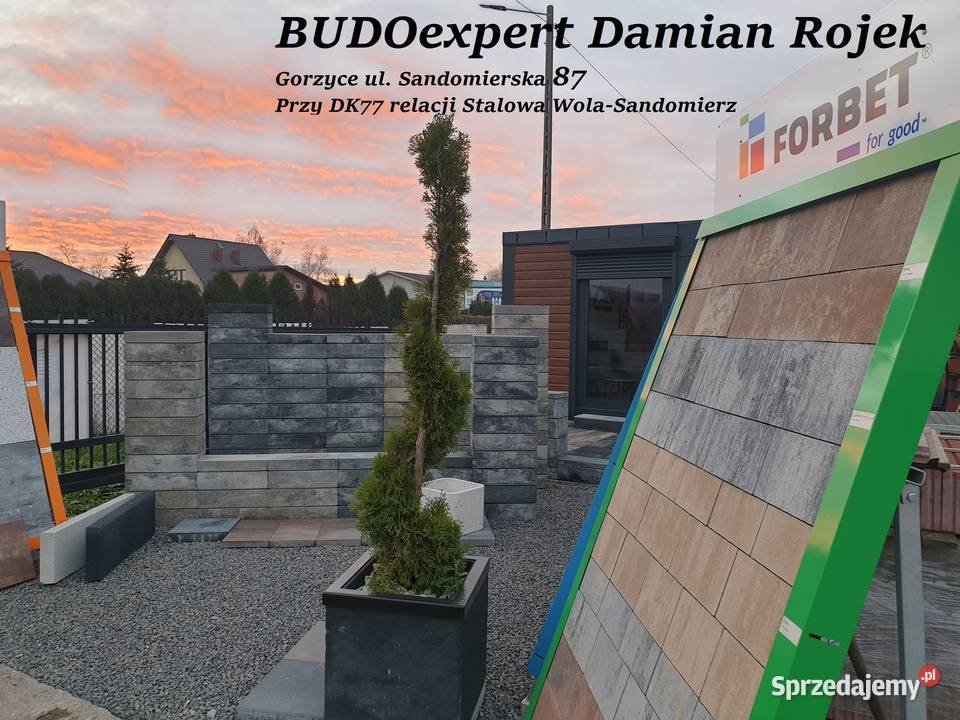 Pustak bloczek LINEAGE Forbet ogrodzenie gładkie Architektura ogrodowa podkarpackie Gorzyce sprzedam