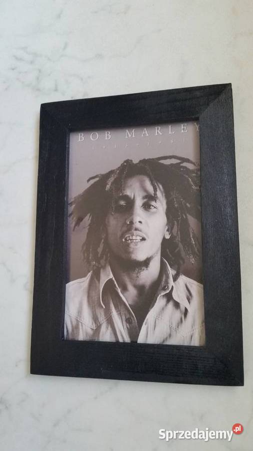 BOB MARLEY zdjęcie w drewnianej ramce Puławy