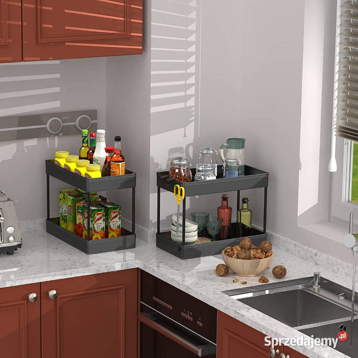 Regał stojak organizer czarny SPACEKEEPER mazowieckie