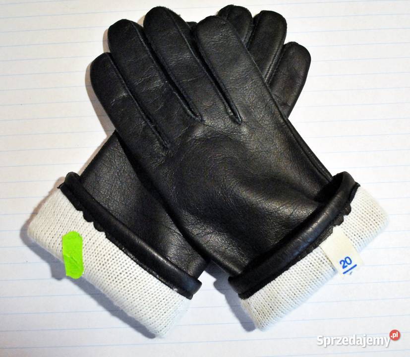 Skórzane ocieplane rękawiczki damskie Zawiercie