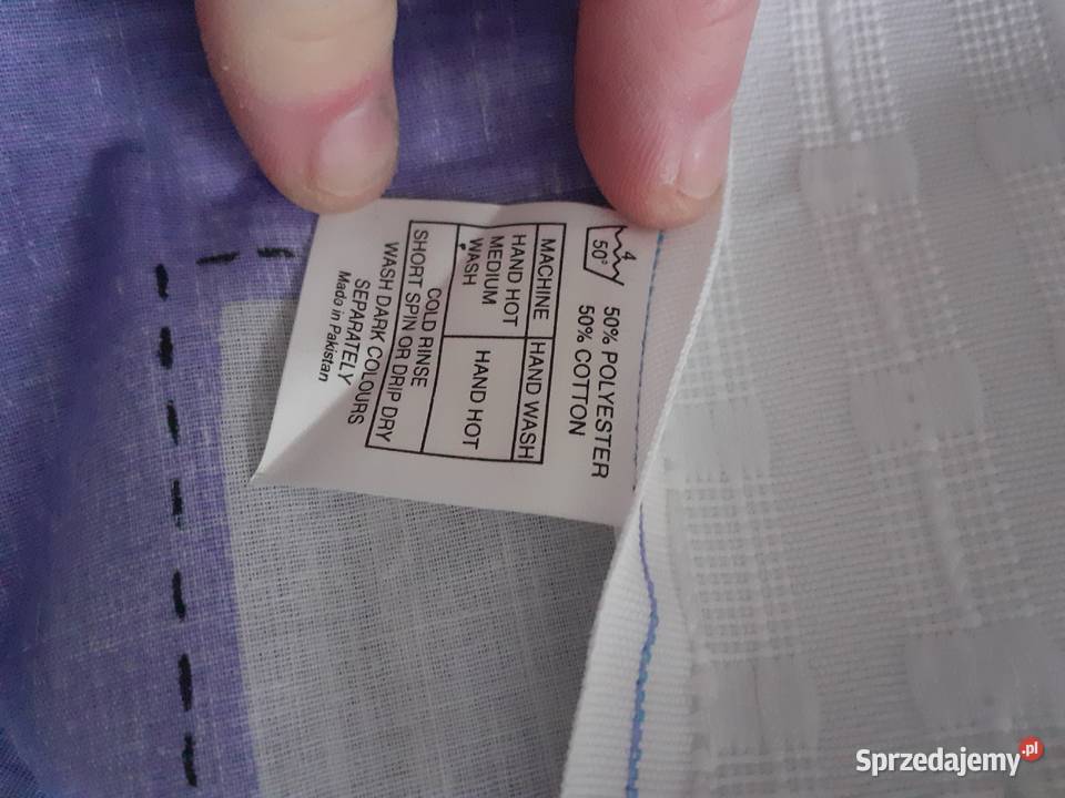 Dwie zasłonki niebieskie 160x182 Poznań sprzedam