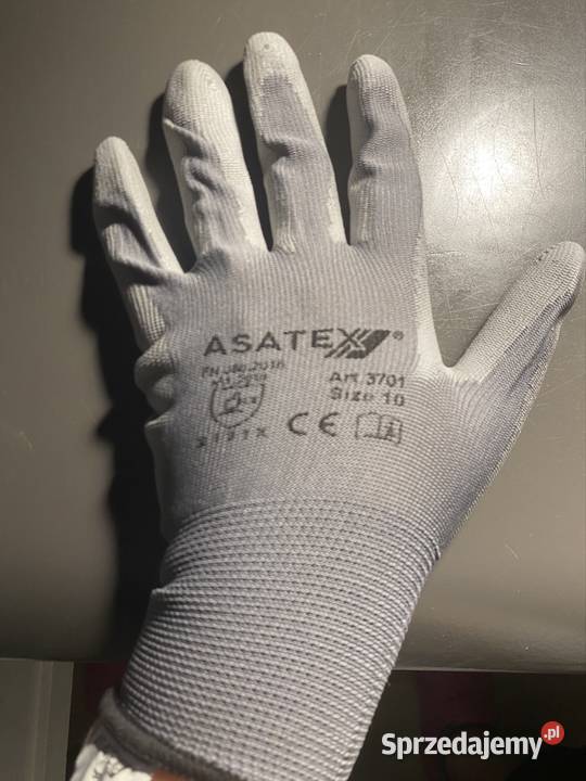 Rękawice robocze ASATEX 3701 rozmiar 10 nowe z Częstochowa