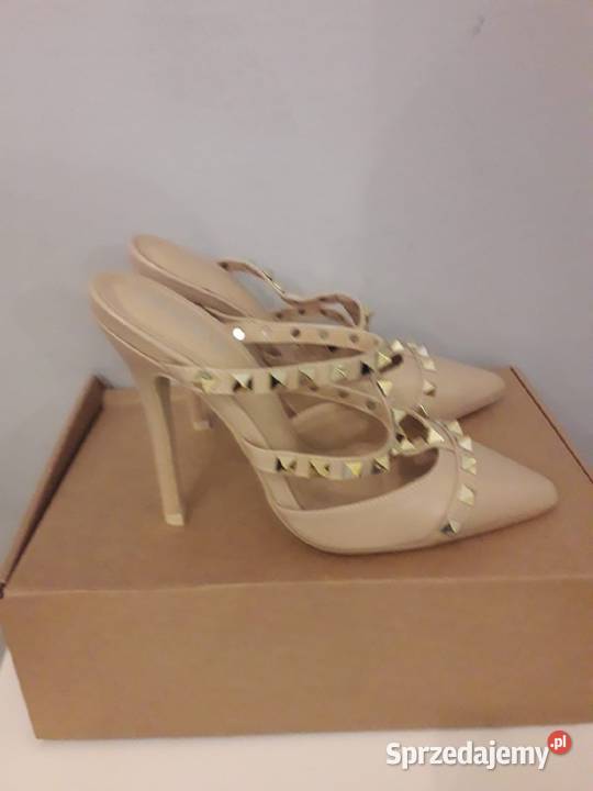 Klapki na obcasie z dżetami Bebo 36 Kraków