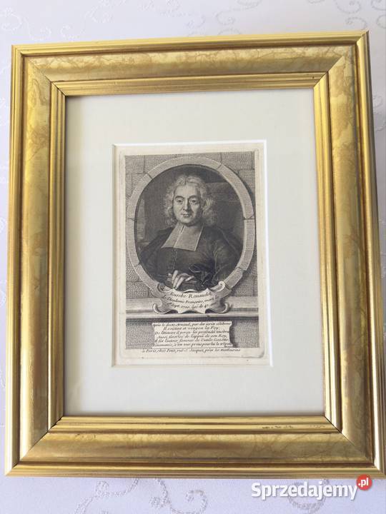 Antyczny Miedzioryt Rycina Grafika Eusebe Czerwionka-Leszczyny