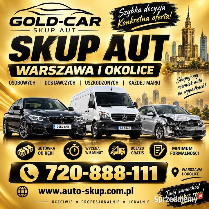 SKUP AUT Warszawa Mazowieckie Osobowe Dostawcze Skup pojazdów mazowieckie usługa