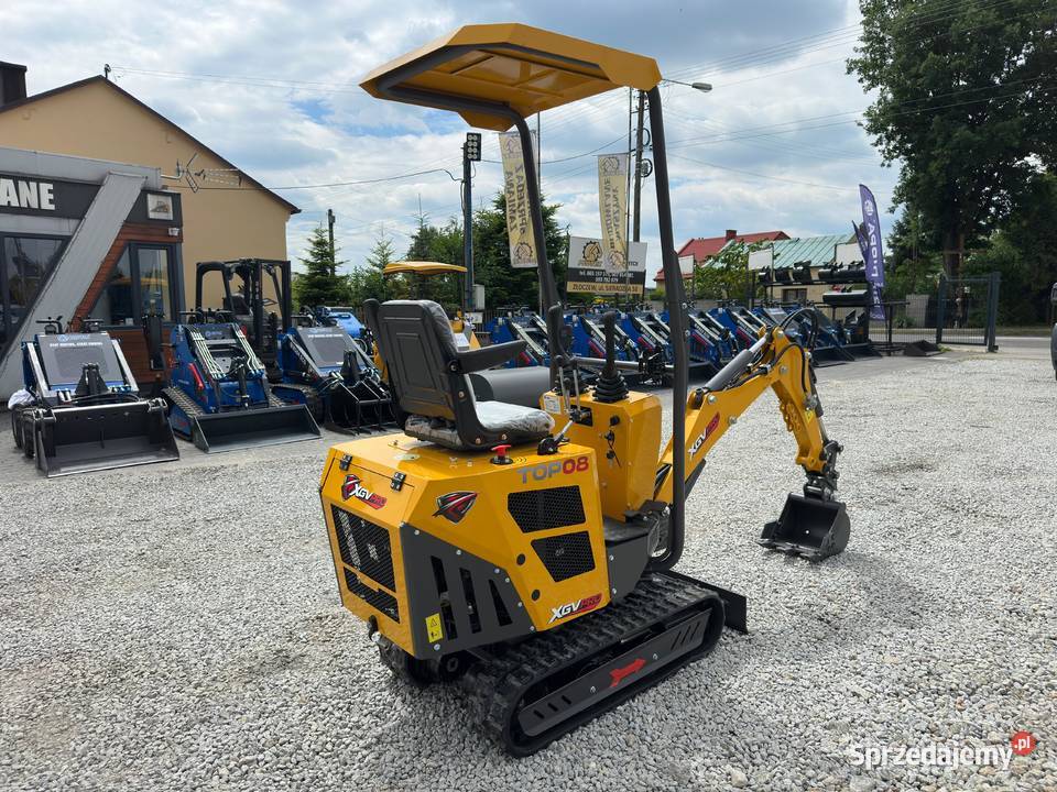Nowa Minikoparka XGV TOP08 z 2026r Waga 800 Złoczew