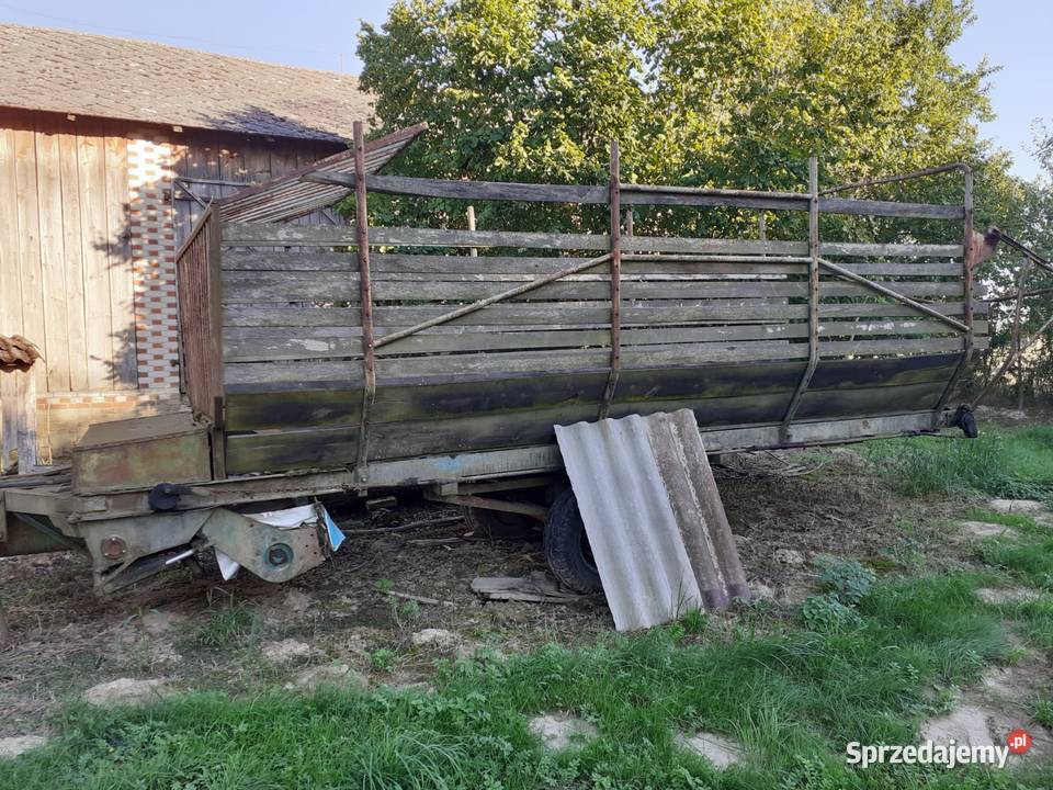 Przyczepa zbierająca produkcji polskiej obniżona