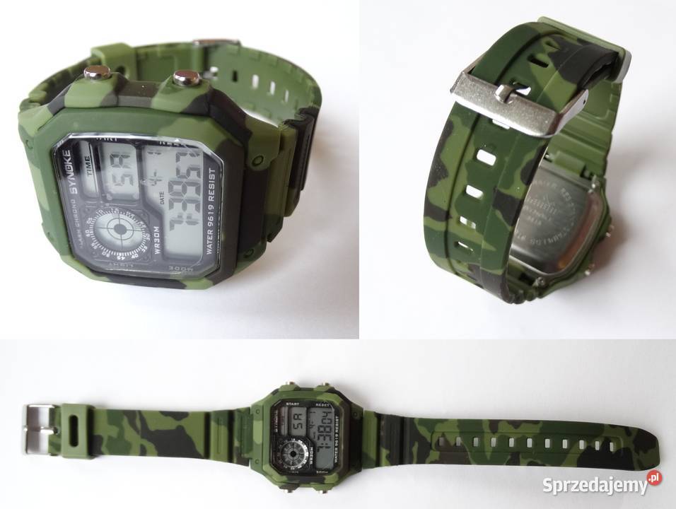 Militarny zegarek elektroniczny Synoke camo na rękę lubuskie Gorzów Wielkopolski sprzedam