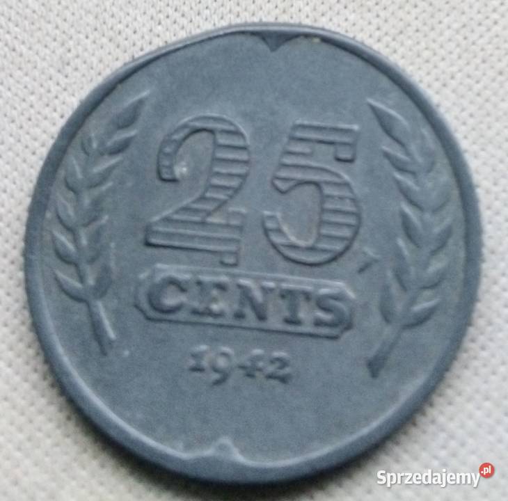 HOLANDIA25 CENTS1942 r CYNK STATEK Legionowo