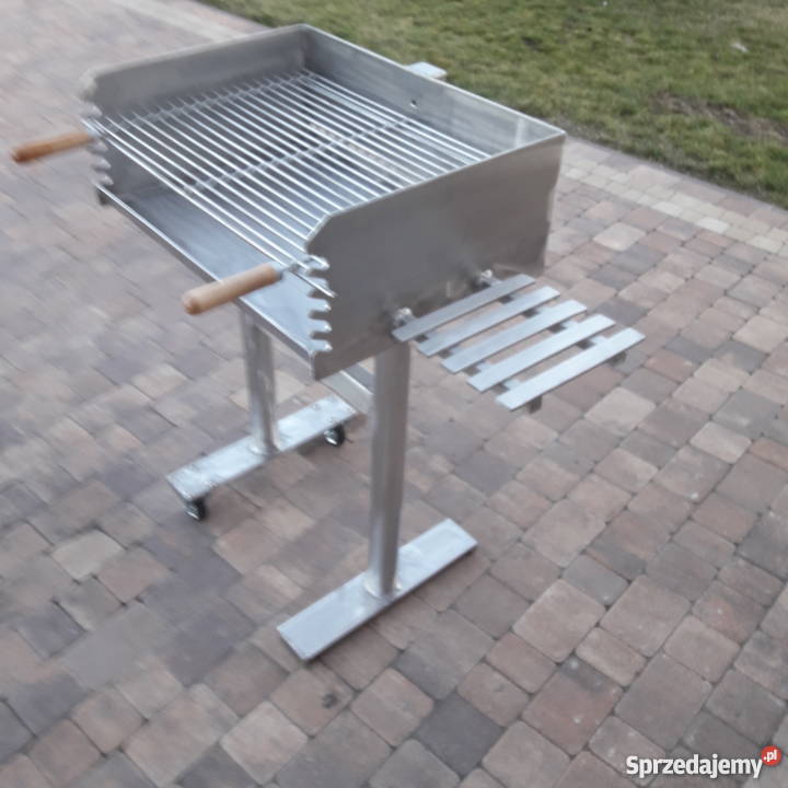 Solidny grill ogrodowy blacha nierdzewna 5 mm Damasławek