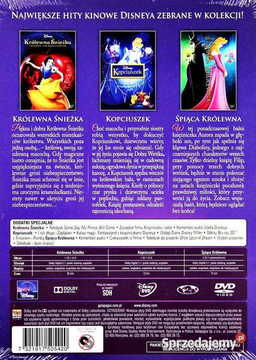 KRÓLEWNA ŚNIEŻKA KOPCIUSZEK ŚPIĄCA KRÓLEWNA Kultura i Rozrywka Kalisz sprzedam