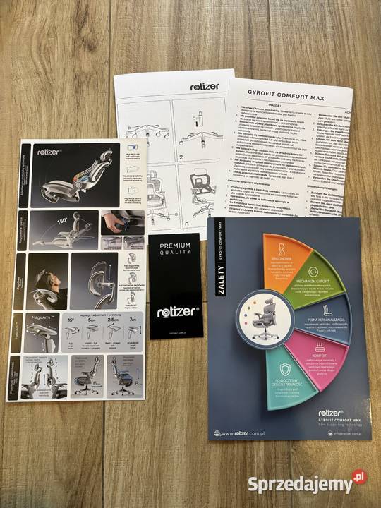 Nowy fotel ergonomiczny Rotizer GyroFit Comfort
