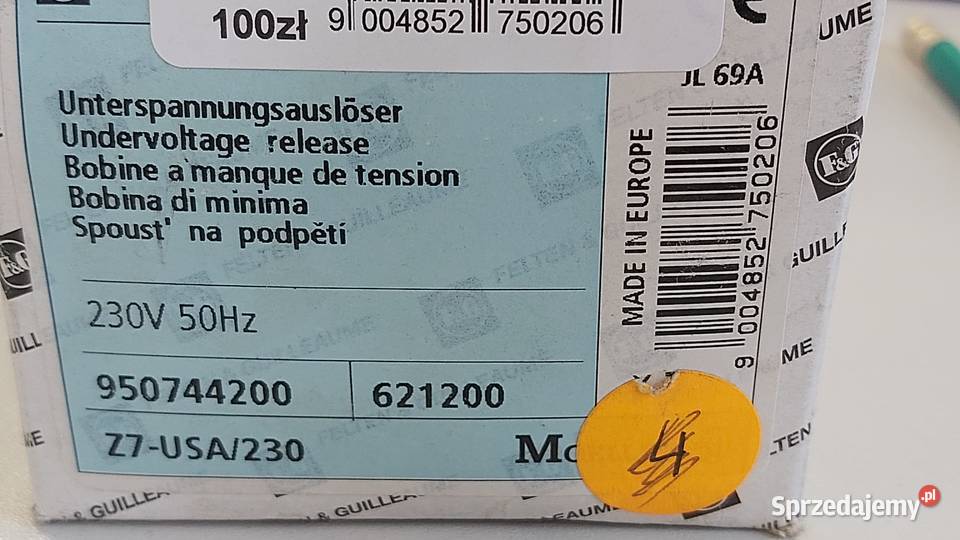 Wyzwalacz podnapięciowy Z7USA230 621200 mazowieckie Wyszków