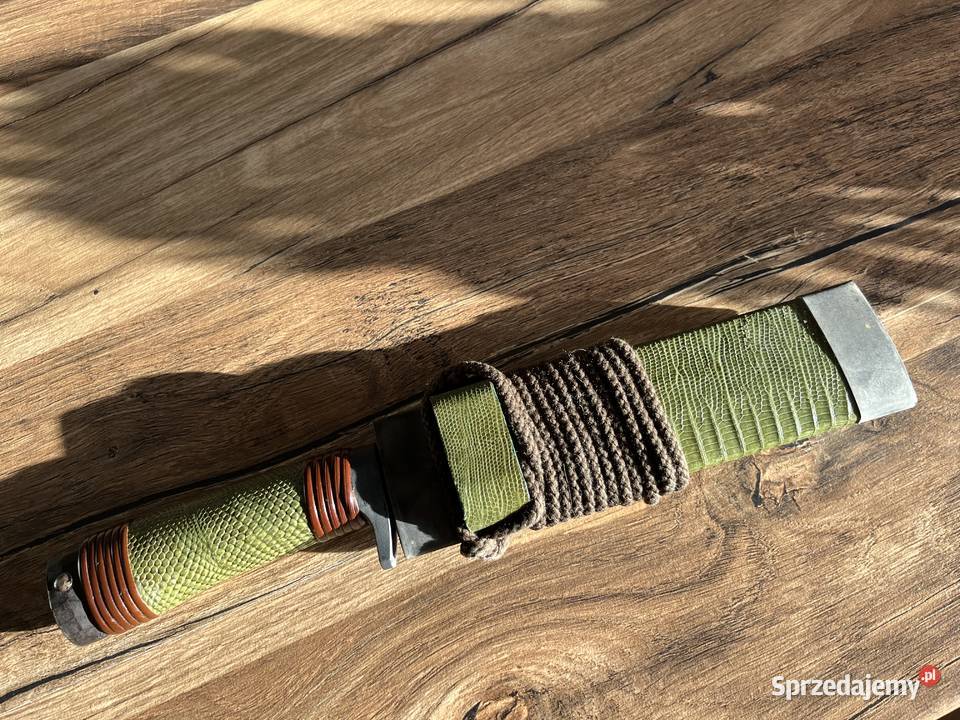 Wyjątkowy japoński nóż Drop Point Hunter NOWY Sporty strzeleckie i myślistwo