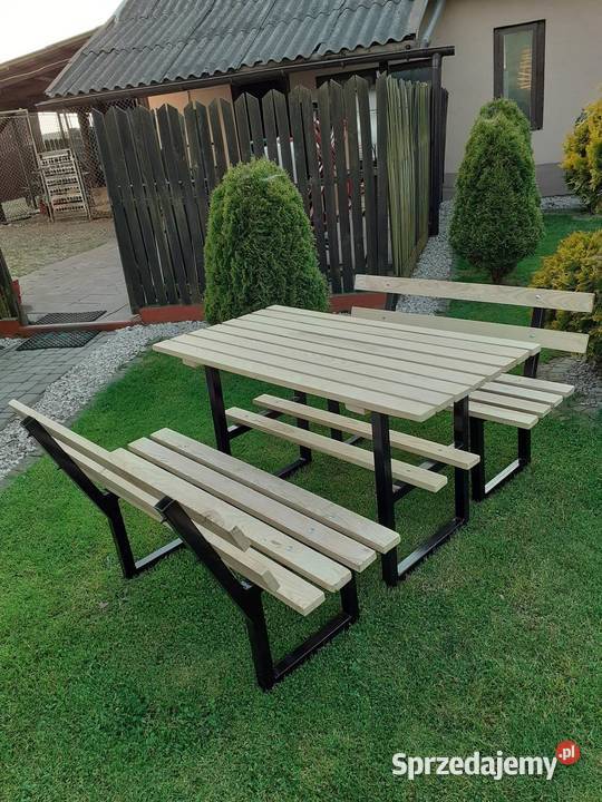 Komplet ogrodowy drewnometal Osobnica