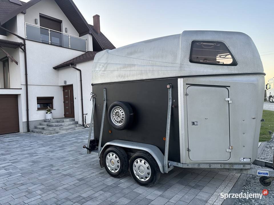 Przyczepa do przewozu 2 koni dmc 1300 kat B Mokra