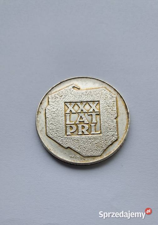 Srebrna Moneta 200 1974 XXX Lat Prl Mapa Konin sprzedam