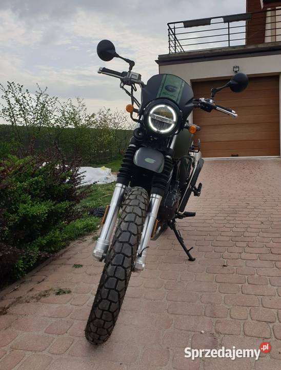 Motocykl retro scrambler SWM six days 500 naked