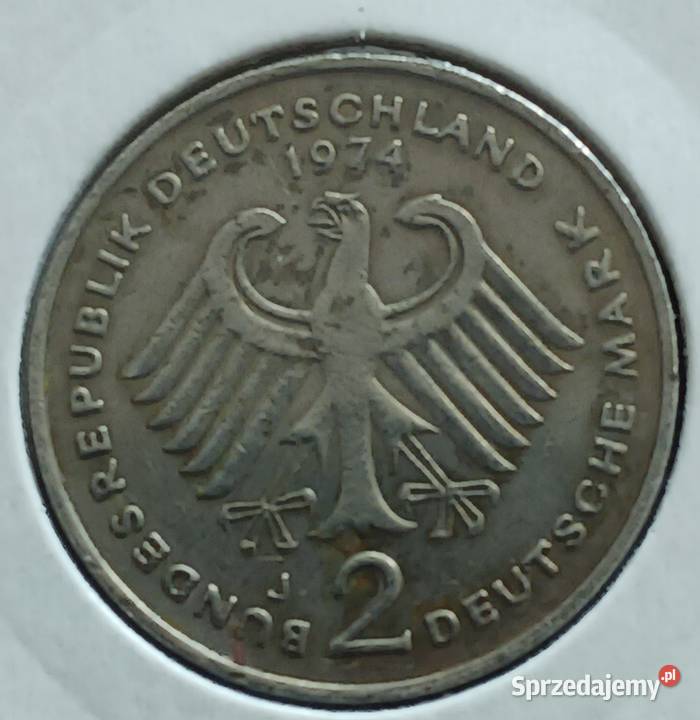 2 Marki RFN Konrad Adenauer 1974 r men J Konin