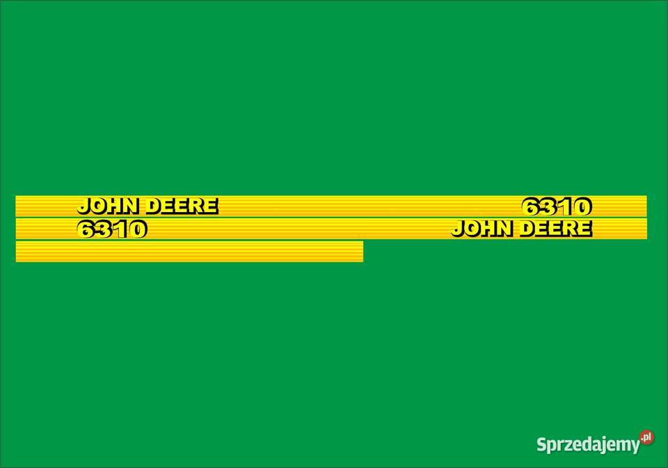 Naklejki john deere 6310 zamienniki Bydgoszcz