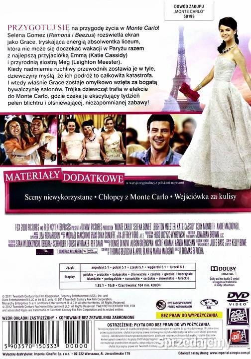 MONTE CARLO SELENA GOMEZ Filmy wielkopolskie Kalisz