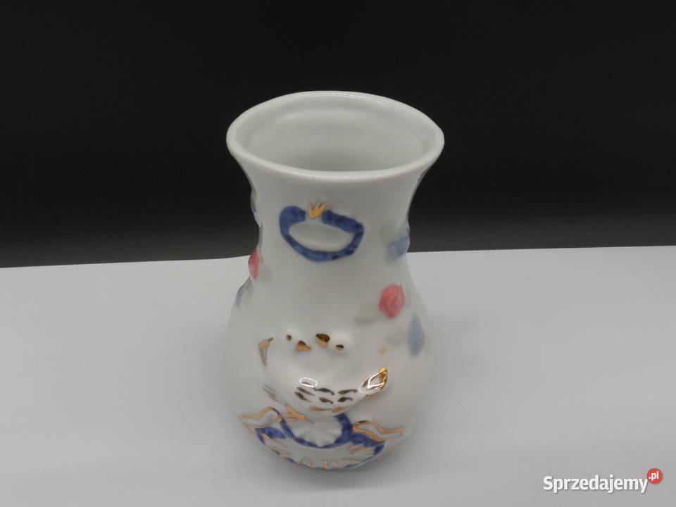 Wazon Porcelanowy Motyw Gołębi Raszków