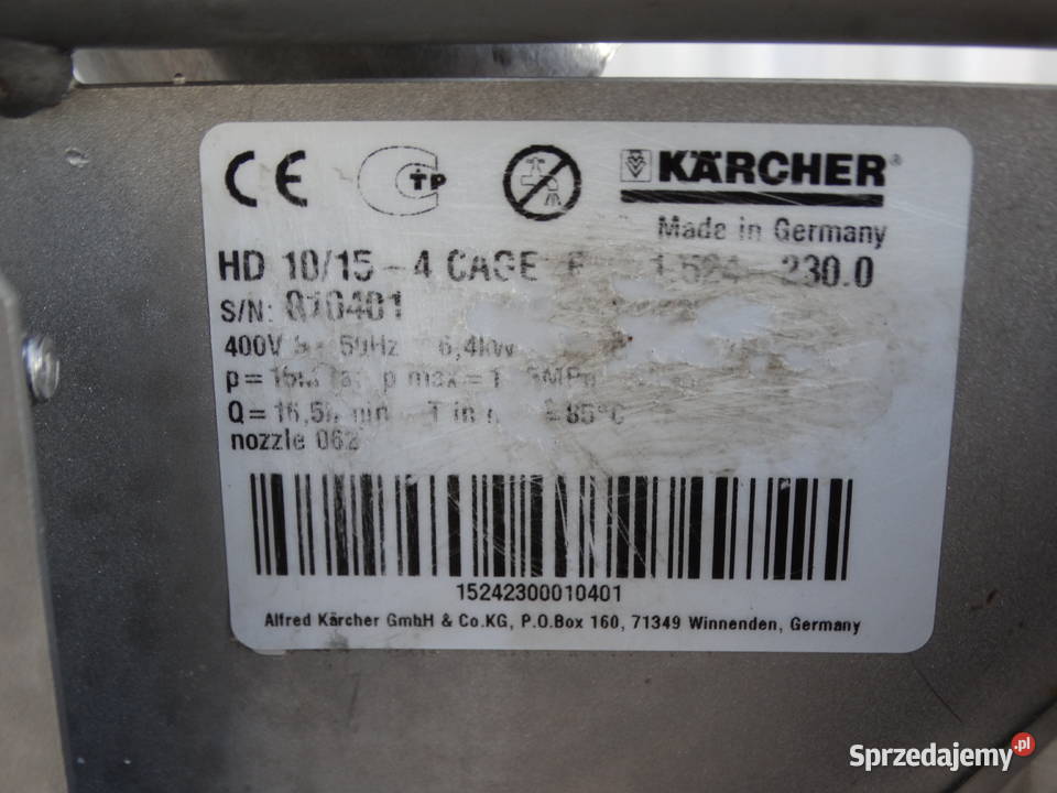 Profesjonalna Myjka Karcher HD 10154 Cage Food Radom sprzedam