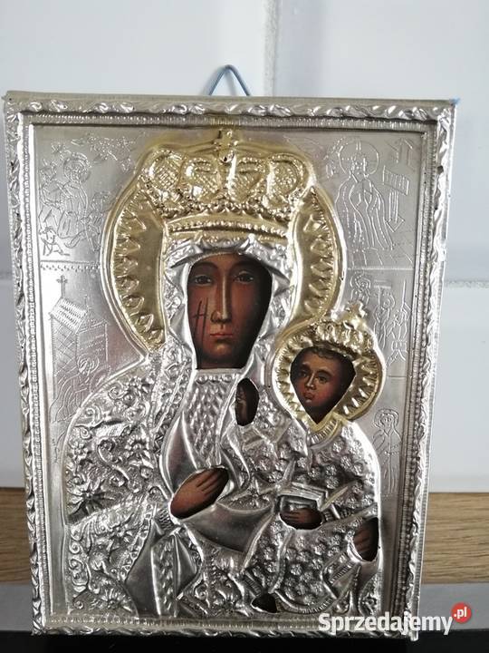 Piękna Ikona Matka Boska Częstochowska Łódź