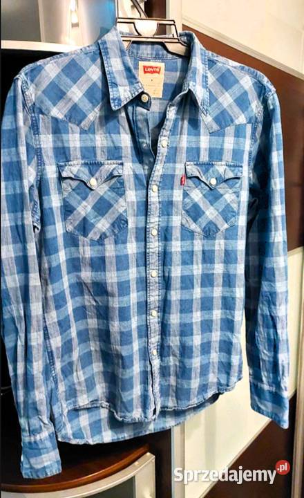 Kultowa KoszulaLevis Strauss Co Vintage M Odzież codzienna Poraj