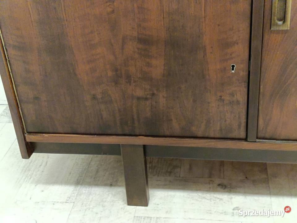 komoda sideboard vintage PRL design pod tv długa Radomsko