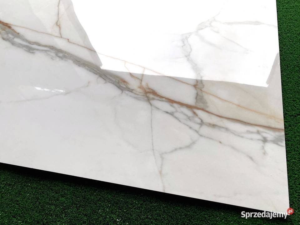 BIAŁY MARMUR POLEROWANY ŻYŁKA 120x60 WYSOKI Łask